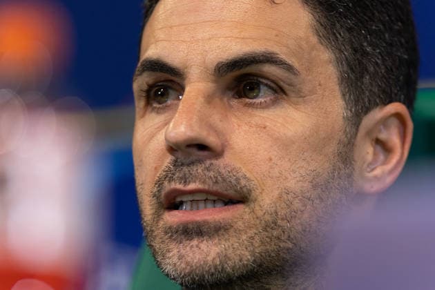 April 6, 2026, Lisbon, Lisbon, Portugal: Arsenal head coach from Spain MIKEL ARTETA during the press conference, PK, Pressekonferenz before the UEFA Champions League between Sporting and Arsenal at Estadio Jose de Alvalade Lisbon Portugal - ZUMAs359 20260406_zsp_s359_062 Copyright: xAlexandrexdexSousax