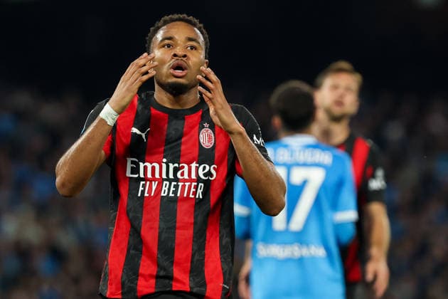 AC Milan s Christopher Nkunku during the Serie A soccer match between Napoli and Milan at the Diego Armando Maradona Stadium in Naples, southern italy - Monday , April 06 , 2026. - Soccer .  Copyright: xAlessandroxGarofalo LaPressex