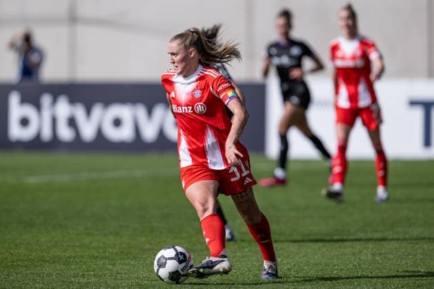 Georgia Stanway (FC Bayern Muenchen Frauen, 31) GER, FC Bayern Muenchen Frauen vs. SGS Essen, Fussball, DFB-Pokal, Halbfinale, Saison 2025 2026, 06.04.2026. (DFL DFB REGULATIONS PROHIBIT ANY USE OF PHOTOGRAPHS as IMAGE SEQUENCES and or QUASI-VIDEO). GER, FC Bayern Muenchen Frauen vs. SGS Essen, Fussball, DFB-Pokal, Halbfinale, Saison 2025 2026, 06.04.2026. Muenchen Copyright: xEibner-Pressefoto HeikexFeinerx EP_HFR
