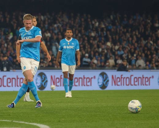 Serie A football match - 2025 26 Napoli vs. Milan Kevi De Bruyne of SSC NapolibDuring the 2025 26 Italian Serie A football match between SSC Napoli and AC Milan on April 6, 2026, at the Diego Armando Maradona Stadium in Naples. Pictured: NAPOLI stadio Diego Armando Maradona CAMPANIA ITALIA Copyright: xFABIOxSASSOxFabioxSassox Napoli Milan2026_04_06Fabio Sasso6713