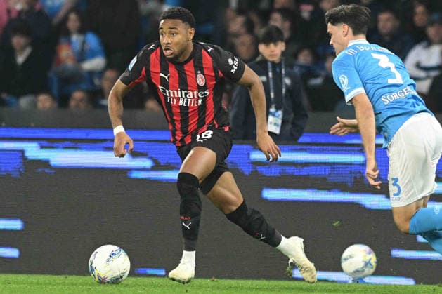 CALCIO - Serie A - SSC Napoli vs AC Milan Christopher Nkunku of AC Milan in action during the Serie A Enelive match between SSC Napoli vs AC Milan at Diego Armando Maradona Stadium Naples Italy  Copyright: xIPAxSport ABACAx