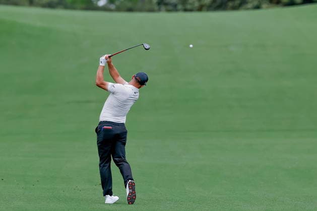 Masters Tournament golf - practice round Gary Woodland of the US hits from the fairway on the eighth hole during a practice round for the 2026 Masters Tournament at the Augusta National Golf Club in Augusta, Georgia, USA, 06 April 2026. The Masters golf tournament begins 09 April 2026. AUGUSTA GEORGIA United States  Copyright: xERIKxS.xLESSERx