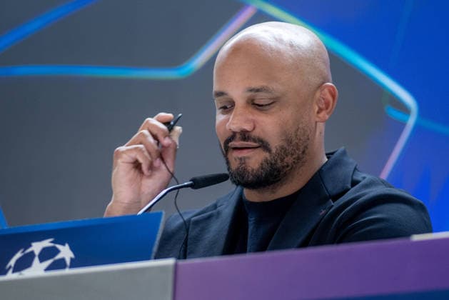 April 6, 2026, Madrid, Spain: Vincent Kompany, FC Bayern Munich coach attends a press conference, PK, Pressekonferenz ahead of the match between Real Madrid and FC Bayern Munich on Tuesday, April 7, 2026, at the Santiago Bernabeu Stadium, the first leg of the UEFA Champions League quarter-finals. FC Bayern UCL Press Conference In Madrid - 06 Apr 2026 - ZUMAs197 20260406_aaa_s197_093 Copyright: xDavidxCanalesx