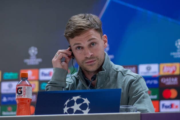 April 6, 2026, Madrid, Spain: Joshua Kimmich, FC Bayern Munich player attends a press conference, PK, Pressekonferenz ahead of the match between Real Madrid and FC Bayern Munich, which will take place on Tuesday, April 7, 2026, at the Santiago Bernabà u Stadium in the first leg of the UEFA Champions League quarterfinals. FC Bayern UCL Press Conference In Madrid - 06 Apr 2026 - ZUMAs197 20260406_aaa_s197_102 Copyright: xDavidxCanalesx