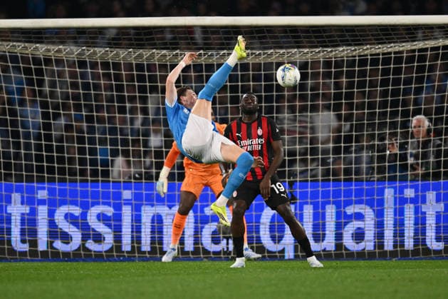 SSC Napoli v AC Milan - Serie A Scott McTominay of S.S.C. Napoli is in action during the 31st day of the Serie A Championship between S.S.C. Napoli and A.C. Milan at the Diego Armando Maradona Stadium on April 6, 2026, in Naples, Italy. Naples Italy Italy  Copyright: xDomenicoxCippitellix originalFilename:cippitelli-sscnapol260406_npWtP.jpg