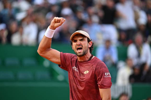 Rolex Monte-Carlo Masters - Men s Singles - Valentin Vacherot Valentin Vacherot (MON) during his first round at the 2026 Rolex Monte-Carlo Masters in Monte-Carlo, MONACO, on April 6th, 2026. Photo by Corinne Dubreuil ABACAPRESS.COM Monte Carlo Monaco  Copyright: xDubreuilxCorinne ABACAx