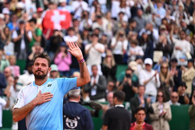 Rolex Monte-Carlo Masters - Men s Singles - S Baez v S Wawrinka Stan Wawrinka (SUI) during his first and last round match at the 2026 Rolex Monte-Carlo Masters in Monte-Carlo, MONACO, on April 6th, 2026. Photo by Corinne Dubreuil ABACAPRESS.COM Monte Carlo Monaco  Copyright: xDubreuilxCorinne ABACAx