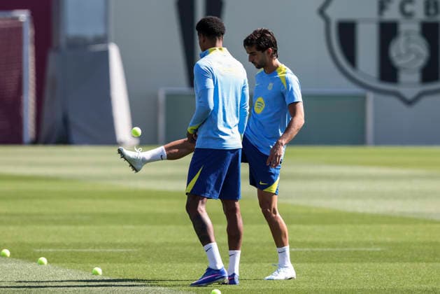 April 7, 2026, Sant Joan Despi, Barcelona, SPAIN: Ferran Torres during the training day of FC Barcelona, Barca ahead UEFA Champions League 2025 26, Quarter-finals First Leg, football match against Atletico de Madrid at Ciutat Esportiva Joan Gamper on April 07, 2026 in Sant Joan Despi, Barcelona, Spain. Sant Joan Despi SPAIN - ZUMAa181 20260407_zaa_a181_002 Copyright: xJavierxBorregox