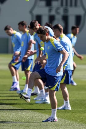 April 7, 2026, Sant Joan Despi, Barcelona, SPAIN: Gavi during the training day of FC Barcelona, Barca ahead UEFA Champions League 2025 26, Quarter-finals First Leg, football match against Atletico de Madrid at Ciutat Esportiva Joan Gamper on April 07, 2026 in Sant Joan Despi, Barcelona, Spain. Sant Joan Despi SPAIN - ZUMAa181 20260407_zaa_a181_019 Copyright: xJavierxBorregox