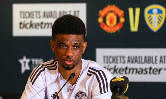 Manchester United, ManU press conference, PK, Pressekonferenz Carton House, Kildare 7 4 2026 Amad Diallo Amad Diallo 7 4 2026  Copyright: x INPHO GracexHaltonx GH_29583 copy