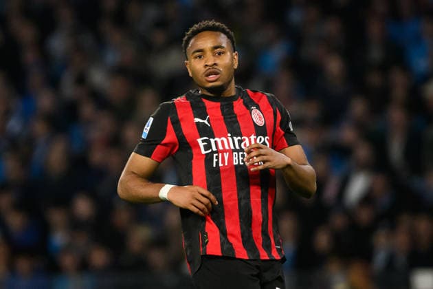 Christopher Nkunku of AC Milan looks on during the Serie A 2025 2026 football match between SSC Napoli and AC Milan at Diego Armando Maradona stadium in Naples (Italy), April 6, 2026. andreaxstaccioli