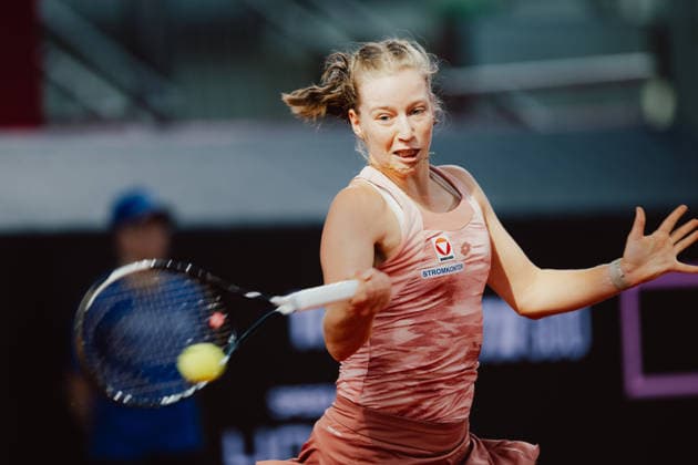 TENNIS - WTA, Tennis Damen Upper Austria Ladies Linz LINZ,AUSTRIA,07.APR.26 - TENNIS - WTA Tour, Upper Austria Ladies Linz. Image shows Sinja Kraus (AUT).  GEPAxpictures xAlexanderxSolc