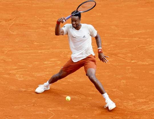 Monte-Carlo Rolex Master Tennis PHOTOPQR NICE MATIN Dylan Meiffret ; Roquebrune Cap-Martin ; 07 04 2026 ; 119e edition du Rolex Monte-Carlo Masters de Tennis. Matchs du 4e jour. ICI : match entre le francais Gael Monfils et le kazakhstanais Alexander bublik ICI : Gael Monfils pour son dernier match a Monte-Carlo Rolex Monte-Carlo Masters at Monte-Carlo Country Club on April 7, 2026 in Monte-Carlo.