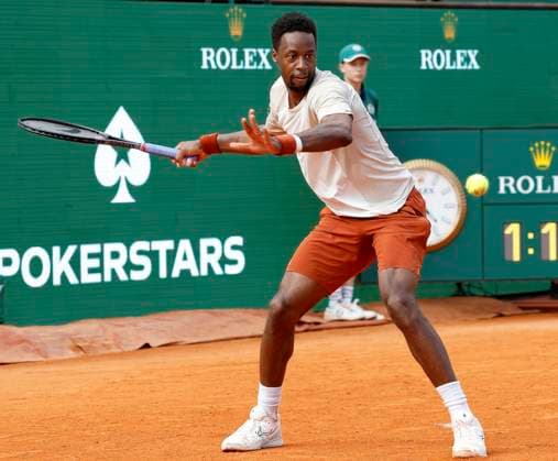 Monte-Carlo Rolex Master Tennis PHOTOPQR NICE MATIN Dylan Meiffret ; Roquebrune Cap-Martin ; 07 04 2026 ; 119e edition du Rolex Monte-Carlo Masters de Tennis. Matchs du 4e jour. ICI : match entre le francais Gael Monfils et le kazakhstanais Alexander bublik ICI : Gael Monfils pour son dernier match a Monte-Carlo Rolex Monte-Carlo Masters at Monte-Carlo Country Club on April 7, 2026 in Monte-Carlo.