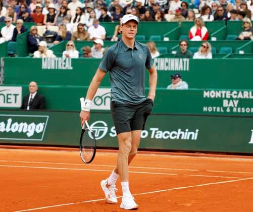 Monte-Carlo Rolex Master Tennis PHOTOPQR NICE MATIN Dylan Meiffret ; Roquebrune Cap-Martin ; 07 04 2026 ; 119e edition du Rolex Monte-Carlo Masters de Tennis. Matchs du 4e jour. ICI : match entre l italien Jannik Sinner et le francais Ugo Humbert. Jannik Sinner remporte le match. ICI : Jannik Sinner Rolex Monte-Carlo Masters at Monte-Carlo Country Club on April 7, 2026 in Monte-Carlo. Roquebrune Cap-Martin France  Copyright: xPHOTOPQR NICExMATIN MAXPPPxDylanxMeiffretx 20260407NIM7584 20260407NIM7584