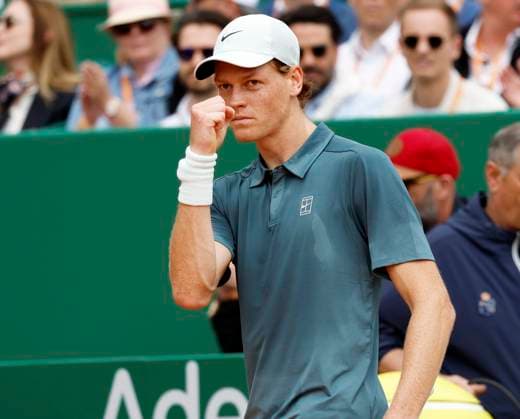 Monte-Carlo Rolex Master Tennis PHOTOPQR NICE MATIN Dylan Meiffret ; Roquebrune Cap-Martin ; 07 04 2026 ; 119e edition du Rolex Monte-Carlo Masters de Tennis. Matchs du 4e jour. ICI : match entre l italien Jannik Sinner et le francais Ugo Humbert. Jannik Sinner remporte le match. ICI : Jannik Sinner Rolex Monte-Carlo Masters at Monte-Carlo Country Club on April 7, 2026 in Monte-Carlo. Roquebrune Cap-Martin France  Copyright: xPHOTOPQR NICExMATIN MAXPPPxDylanxMeiffretx 20260407NIM7586 20260407NIM7586