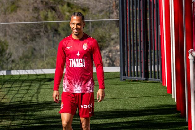 AS Monaco Training - La Turbie Thilo Kehrer seen during team training in AS Monaco training center in La Turbie, France on April 3, 2026. Photo by Laurent Coust ABACAPRESS.COM La Turbie France  Copyright: xCoustxLaurent ABACAx