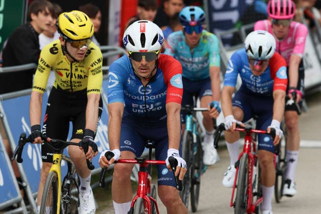 07-04-2026 Itzulia Basque Country; Tappa 02 Pamplona - Cuevas De Mendukilo; 2026, Groupama - Fdj United; Martin, Guillaume; Cuevas De Mendukilo; 