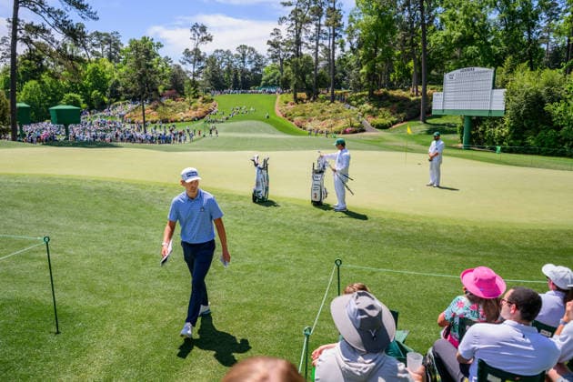 260407 Kristoffer Reitan of Norway during a practice round prior to the 2026 Masters Golf Tournament on April 7, 2026 in Augusta. Photo: Petter Arvidson BILDBYRAN kod PA PA1191 golf masters bbeng the masters augusta norge Copyright: PETTERxARVIDSON BB260407PA001