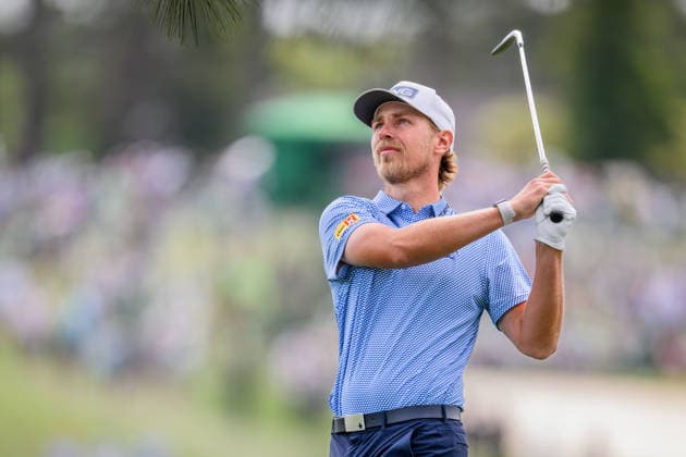 260407 Kristoffer Reitan of Norway during a practice round prior to the 2026 Masters Golf Tournament on April 7, 2026 in Augusta. Photo: Petter Arvidson BILDBYRAN kod PA PA1191 golf masters bbeng the masters augusta norge Copyright: PETTERxARVIDSON BB260407PA003