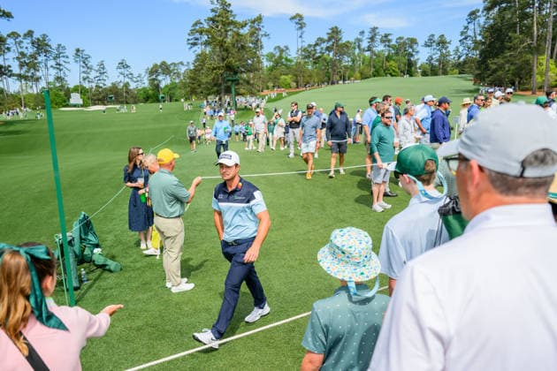 260407 Viktor Hovland of Norway during a practice round prior to the 2026 Masters Golf Tournament on April 7, 2026 in Augusta. Photo: Petter Arvidson BILDBYRAN kod PA PA1191 golf masters bbeng the masters augusta norge Copyright: PETTERxARVIDSON BB260407PA007