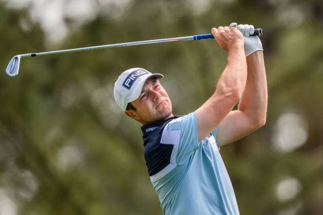 260407 Viktor Hovland of Norway during a practice round prior to the 2026 Masters Golf Tournament on April 7, 2026 in Augusta. Photo: Petter Arvidson BILDBYRAN kod PA PA1191 golf masters bbeng the masters augusta norge Copyright: PETTERxARVIDSON BB260407PA017