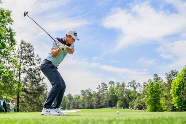 260407 Viktor Hovland of Norway during a practice round prior to the 2026 Masters Golf Tournament on April 7, 2026 in Augusta. Photo: Petter Arvidson BILDBYRAN kod PA PA1191 golf masters bbeng the masters augusta norge Copyright: PETTERxARVIDSON BB260407PA022