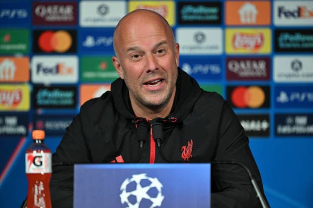Ahead of PSG v Liverpool - UEFA Champions League PARIS, FRANCE - APRIL 07: Liverpool F.C. Manager Arne Slot speaks during a press conference, PK, Pressekonferenz ahead of the UEFA Champions League 2025 26 Quarter-finals 1st leg match, between Paris Saint-Germain and Liverpool F.C. at Parc des Princes Stadium in Paris, France on April 07, 2026. Mustafa Yalçin Anadolu Paris France. Editorial use only. Please get in touch for any other usage.  Copyright: x2026xAnadoluxMustafaxYalcÄ±nx