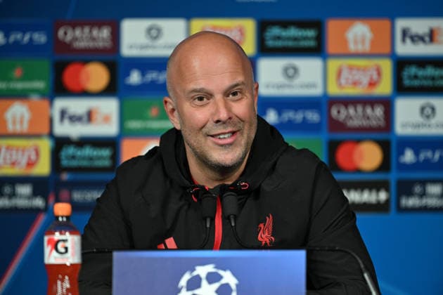 Ahead of PSG v Liverpool - UEFA Champions League PARIS, FRANCE - APRIL 07: Liverpool F.C. Manager Arne Slot speaks during a press conference, PK, Pressekonferenz ahead of the UEFA Champions League 2025 26 Quarter-finals 1st leg match, between Paris Saint-Germain and Liverpool F.C. at Parc des Princes Stadium in Paris, France on April 07, 2026. Mustafa Yalçin Anadolu Paris France. Editorial use only. Please get in touch for any other usage.  Copyright: x2026xAnadoluxMustafaxYalcÄ±nx
