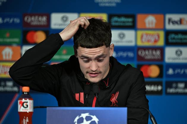 Ahead of PSG v Liverpool - UEFA Champions League PARIS, FRANCE - APRIL 07: Florian Wirtz of Liverpool F.C. speaks during a press conference, PK, Pressekonferenz ahead of the UEFA Champions League 2025 26 Quarter-finals 1st leg match, between Paris Saint-Germain and Liverpool F.C. at Parc des Princes Stadium in Paris, France on April 07, 2026. Mustafa Yalçin Anadolu Paris France. Editorial use only. Please get in touch for any other usage.  Copyright: x2026xAnadoluxMustafaxYalcÄ±nx