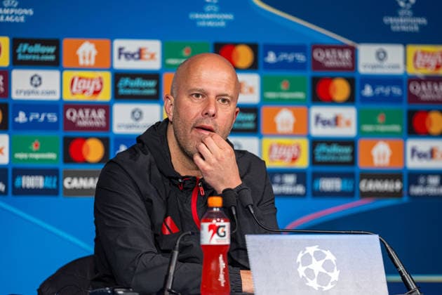 Football - UEFA Champions League - Quarter-Final - 1st Leg - Paris Saint-Germain FC v Liverpool FC - MD-1 PARIS, FRANCE - Tuesday, April 7, 2026: Liverpool s head coach Arne Slot during a press conference, PK, Pressekonferenz at the Parc des Princes ahead of the UEFA Champions League Quarter-Final 1st Leg match between Paris Saint-Germain FC and Liverpool FC. (Photo by David Rawcliffe Propaganda) PARIS Parc des Princes ÃŽLE-DE-FRANCE FRANCE  Copyright: xDavidxRawcliffex P2026-04-07-PSG_Liverpool_MD-1-98
