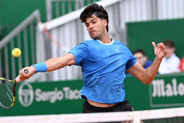 CARLOS ALCARAZ, Spain, Spagna, Monte Carlo Rolex Master 2026, azione, action, single shot TENNIS ROLEX MONTE-CARLO MASTERS 2026