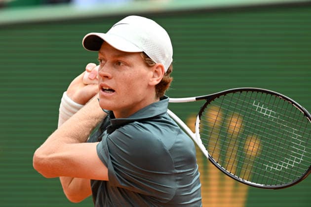 JANNIK SINNER, Italy, Italia, Monte Carlo Rolex Master 2026, azione, action, single shot TENNIS ROLEX MONTE-CARLO MASTERS 2026