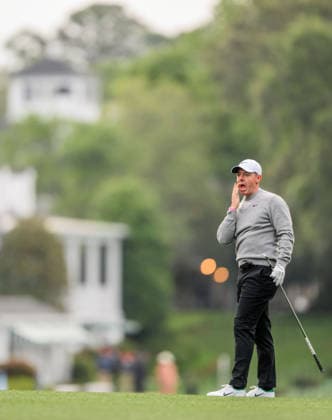 260407 Rory McIlroy of Northern Ireland during a practice round prior to the 2026 Masters Golf Tournament on April 7, 2026 in Augusta. Photo: Petter Arvidson BILDBYRAN kod PA PA1191 golf masters bbeng the masters augusta Copyright: PETTERxARVIDSON BB260407PA038