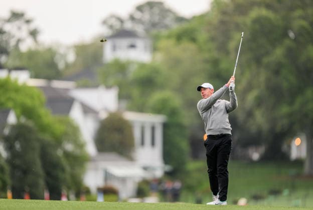 260407 Rory McIlroy of Northern Ireland during a practice round prior to the 2026 Masters Golf Tournament on April 7, 2026 in Augusta. Photo: Petter Arvidson BILDBYRAN kod PA PA1191 golf masters bbeng the masters augusta Copyright: PETTERxARVIDSON BB260407PA037