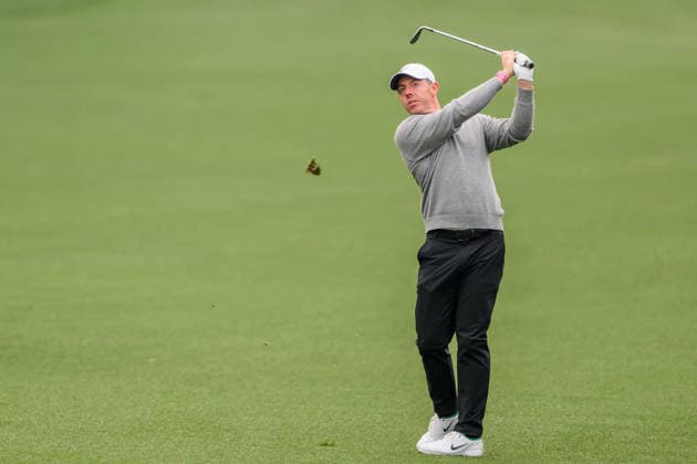 260407 Rory McIlroy of Northern Ireland during a practice round prior to the 2026 Masters Golf Tournament on April 7, 2026 in Augusta. Photo: Petter Arvidson BILDBYRAN kod PA PA1191 golf masters bbeng the masters augusta Copyright: PETTERxARVIDSON BB260407PA039