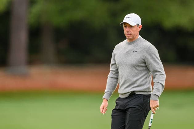 260407 Rory McIlroy of Northern Ireland during a practice round prior to the 2026 Masters Golf Tournament on April 7, 2026 in Augusta. Photo: Petter Arvidson BILDBYRAN kod PA PA1191 golf masters bbeng the masters augusta Copyright: PETTERxARVIDSON BB260407PA040