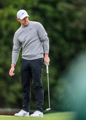 260407 Rory McIlroy of Northern Ireland during a practice round prior to the 2026 Masters Golf Tournament on April 7, 2026 in Augusta. Photo: Petter Arvidson BILDBYRAN kod PA PA1191 golf masters bbeng the masters augusta Copyright: PETTERxARVIDSON BB260407PA041