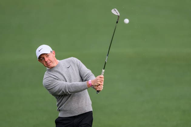 260407 Rory McIlroy of Northern Ireland during a practice round prior to the 2026 Masters Golf Tournament on April 7, 2026 in Augusta. Photo: Petter Arvidson BILDBYRAN kod PA PA1191 golf masters bbeng the masters augusta Copyright: PETTERxARVIDSON BB260407PA045