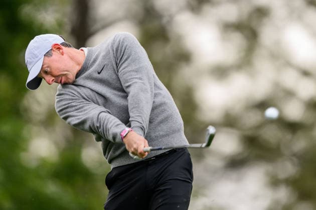 260407 Rory McIlroy of Northern Ireland during a practice round prior to the 2026 Masters Golf Tournament on April 7, 2026 in Augusta. Photo: Petter Arvidson BILDBYRAN kod PA PA1191 golf masters bbeng the masters augusta Copyright: PETTERxARVIDSON BB260407PA057
