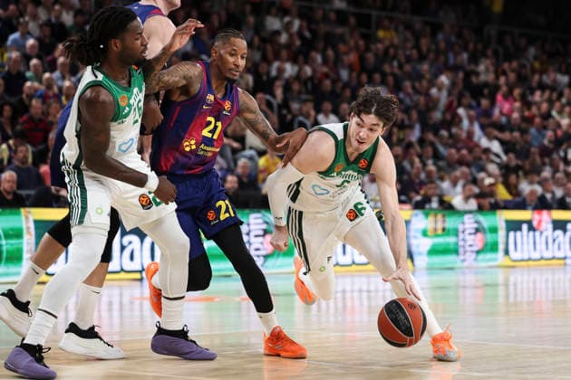 April 7, 2026, Barcelona, Barcelona, Spain: Cedi Osman of Panathinaikos Aktor Athens in action during the EuroLeague Regular Season Round 36 match played between FC Barcelona, Barca and Panathinaikos Aktor Athens at Palau Blaugrana on April 07, 2026 in Barcelona, Spain. Barcelona Spain - ZUMAa181 20260407_zaa_a181_217 Copyright: xJavierxBorregox