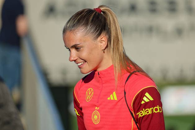 Herzogenaurach, Deutschland 07. April 2026: Medienoffenes Training der deutschen Fußballnationalmannschaft der Frauen zur Vorbereitung auf die WM-Qualifikation Im Bild: Selina Cerci (Deutschland) Copyright: HMBxMedia MadeleinexFantini