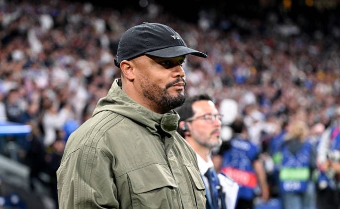 FUSSBALL CHAMPIONS LEAGUE SAISON 2025 2026 Viertelfinal Hinspiel 07.04.2026 Real Madrid - FC Bayern Muenchen Trainer Vincent Kompany (FC Bayern Muenchen)