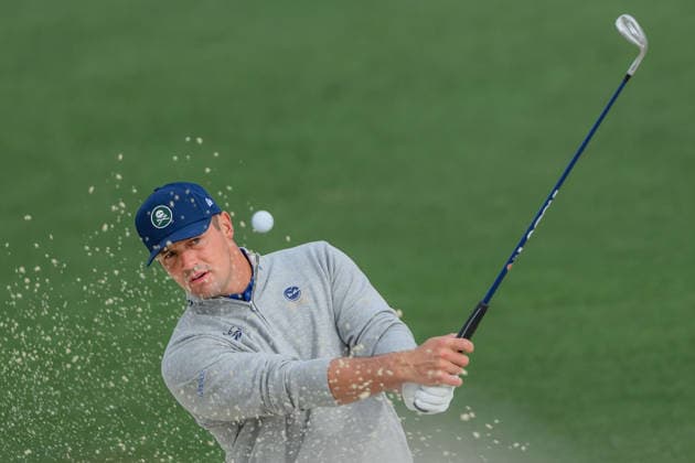 260407 Bryson DeChambeau of the United States during a practice round prior to the 2026 Masters Golf Tournament on April 7, 2026 in Augusta. Photo: Petter Arvidson BILDBYRAN kod PA PA1191 golf masters bbeng the masters augusta Copyright: PETTERxARVIDSON BB260407PA074