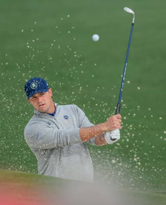 260407 Bryson DeChambeau of the United States during a practice round prior to the 2026 Masters Golf Tournament on April 7, 2026 in Augusta. Photo: Petter Arvidson BILDBYRAN kod PA PA1191 golf masters bbeng the masters augusta Copyright: PETTERxARVIDSON BB260407PA075