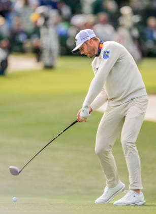 260407 Sam Burns of the United States during a practice round prior to the 2026 Masters Golf Tournament on April 7, 2026 in Augusta. Photo: Petter Arvidson BILDBYRAN kod PA PA1191 golf masters bbeng the masters augusta Copyright: PETTERxARVIDSON BB260407PA094