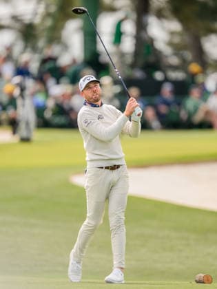 260407 Sam Burns of the United States during a practice round prior to the 2026 Masters Golf Tournament on April 7, 2026 in Augusta. Photo: Petter Arvidson BILDBYRAN kod PA PA1191 golf masters bbeng the masters augusta Copyright: PETTERxARVIDSON BB260407PA096