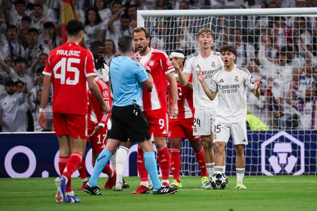 UEFA Champions League 2025 2026 quarter-final, Real Madrid FC Bayern Munich, at Estadio Bernabeu in Madrid Spain April 07, 2026, Madrid, Madrid, Spain: Thiago Pitarch of Real Madrid during the UEFA Champions League 2025 2026 quarter-final, Real Madrid FC Bayern Munich, at Estadio Bernabeu in Madrid Spain Madrid Madrid Spain Copyright: xAlejandroxMatiasx