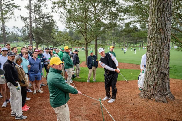 260407 Nicolai Hojgaard of Denmark during a practice round prior to the 2026 Masters Golf Tournament on April 7, 2026 in Augusta. Photo: Petter Arvidson BILDBYRAN kod PA PA1191 golf masters bbeng the masters augusta Copyright: PETTERxARVIDSON BB260407PA105