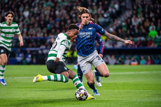 April 7, 2026, Lisbon, Lisbon, Portugal: LISBON, PORTUGAL - APRIL 07: GENY CATAMO of Sporting CP is seen on action during the the UEFA Champions League 2025 26 Quarter-Final First Leg match between Sporting Clube de Portugal and Arsenal FC at Estadio Jose Alvalade on April 07, 2026 in Lisbon, Portugal. Sporting CP X Arsenal - UEFA Champions League 2025 26  - ZUMAl192 20260407_zsp_l192_014 Copyright: xMiguelxLemosx